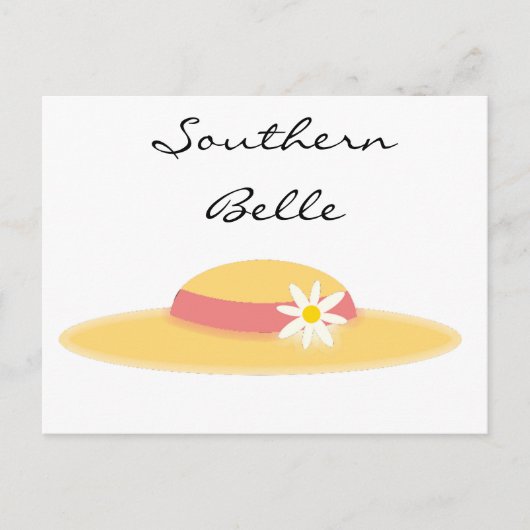 Southern Belle Summer Daisy Pet Schattigee Cartoon Briefkaart (Voorkant)
