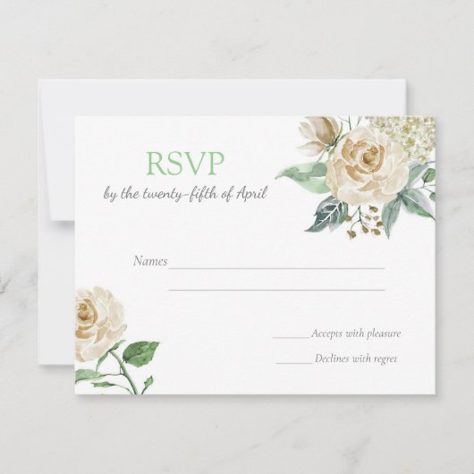Southern Blooms RSVP Kaartje (Voorkant)