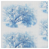 Southern Blue Oak Toile Stof (Close Up)