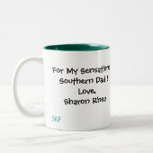 Southern Born en Southern Bred zijn... Tweekleurige Koffiemok (Links)
