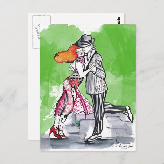 Southern Breezes Tango Briefkaart (Voorkant / Achterkant)