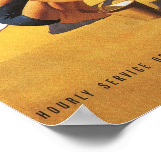 Southern British Railways Family on Beach Poster (Hoek)