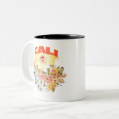 Southern California CALI Tweekleurige Koffiemok (Voorkant links)