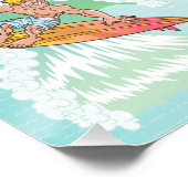 Southern California Cartoon Map Perfect Poster (Hoek)