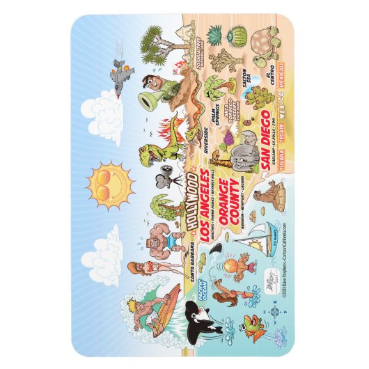 Southern California Magnet Magneet (Verticaal)