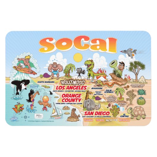 Southern California Magnet Magneet (Horizontaal)