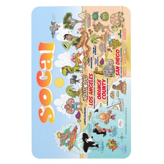 Southern California Magnet Magneet (Verticaal)