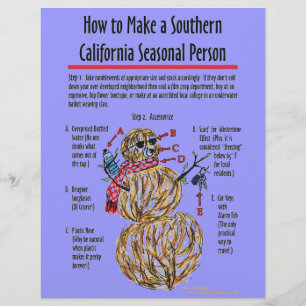 Southern California Seasonal Person Flyer