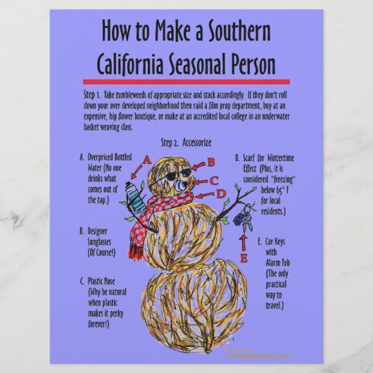 Southern California Seasonal Person Flyer (Voorkant)