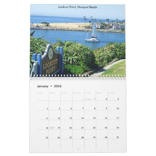 Southern California, SOCAL 2019-kalender Kalender (Jan 2026)