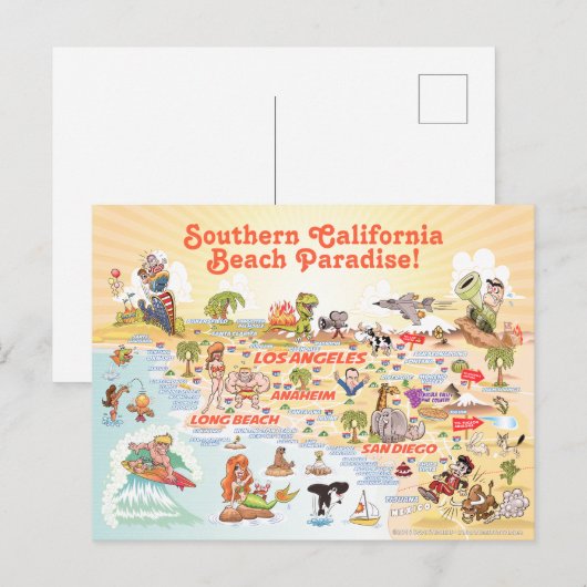 Southern California Souvenir Briefkaart (Voorkant / Achterkant)