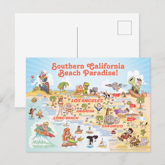 Southern California Souvenir Briefkaart (Voorkant / Achterkant)