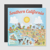 Southern California Souvenir Magnet (Voorkant / Achterkant)