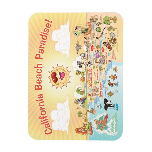 Southern California Souvenir Magnet Magneet (Verticaal)