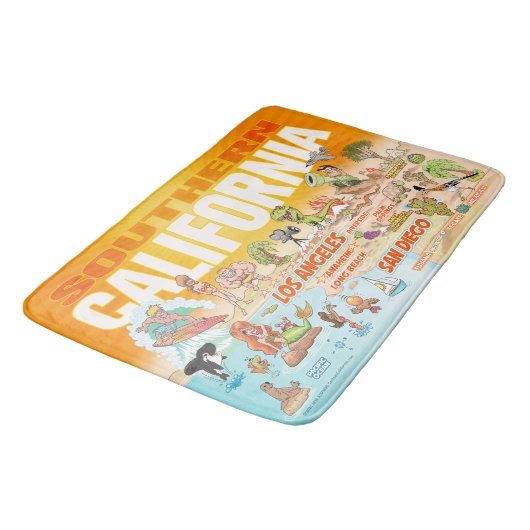 Southern California Sunset Bath Mat (Gekanteld)