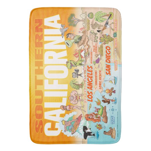 Southern California Sunset Bath Mat (Voorkant Verticaal)