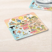 Southern California Sunset Kartonnen Onderzetters (Schuin)