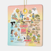 Southern California Sunset Keramisch Ornament (Links)