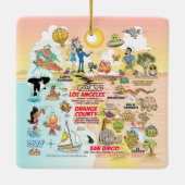 Southern California Sunset Keramisch Ornament (Achterkant)