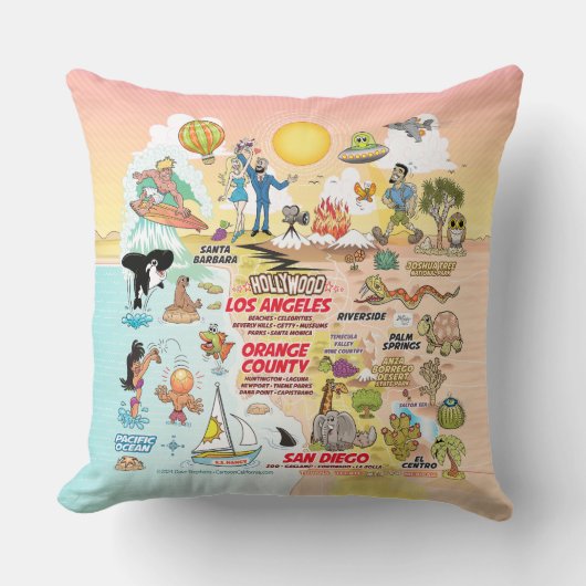 Southern California Sunset Kussen (Voorkant)