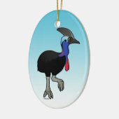 Southern Cassowary Keramisch Ornament (Links)