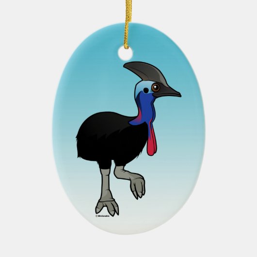 Southern Cassowary Keramisch Ornament (Voorkant)