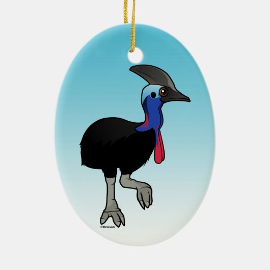 Southern Cassowary Keramisch Ornament (Achterkant)