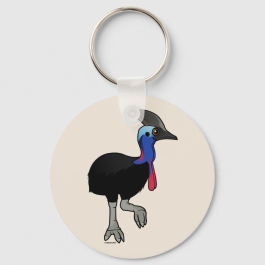 Southern Cassowary Sleutelhanger (Voorkant)