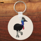 Southern Cassowary Sleutelhanger (Voorkant)