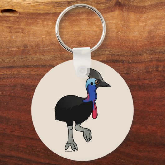 Southern Cassowary Sleutelhanger (Voorkant)