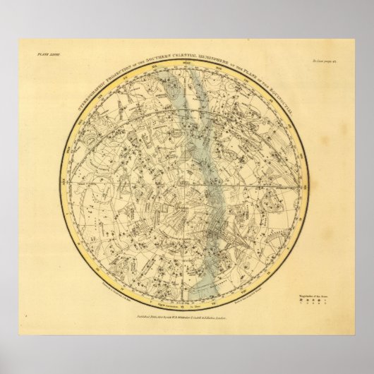 Southern Celestial Hemisphere Poster (Voorkant)