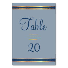 Southern Charm Dusty Blue Receptie Kaart