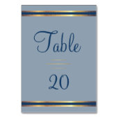 Southern Charm Dusty Blue Receptie Kaart (Achterkant)
