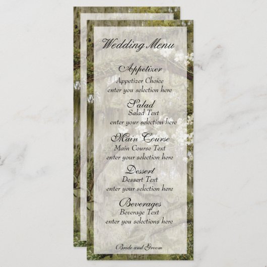 Southern Charm Menu Kaart (Voorkant / Achterkant)