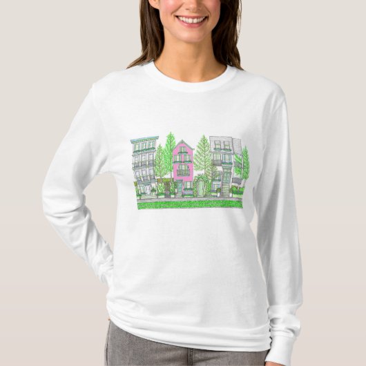 Southern City Life Tshirt met lange mouwen (Voorkant)