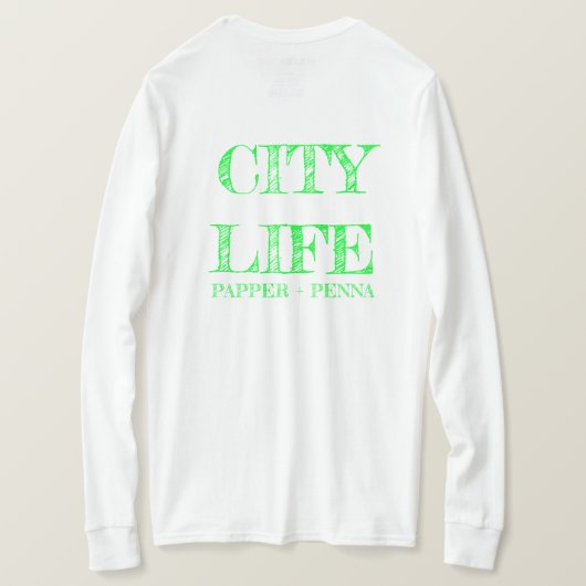 Southern City Life Tshirt met lange mouwen (Design achterkant)