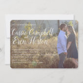 Southern Classic huwelijksuitnodiging Kaart (Voorkant)