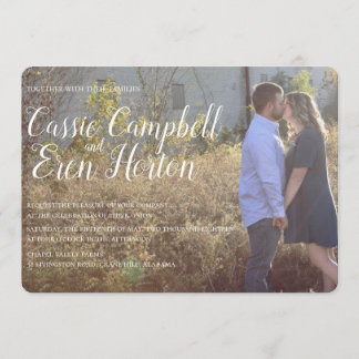 Southern Classic huwelijksuitnodiging Kaart