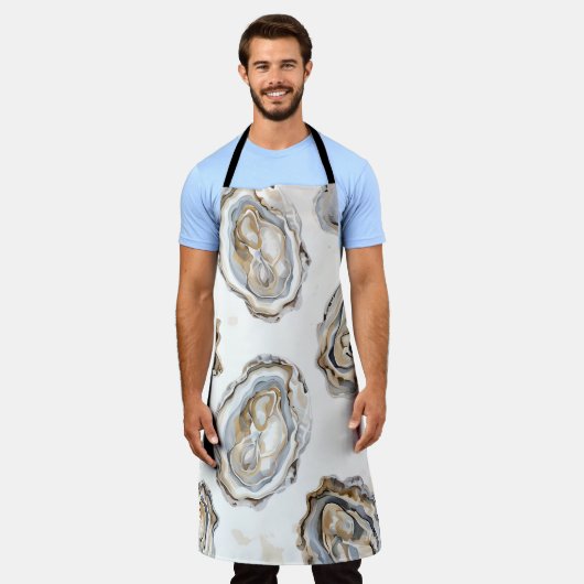 Southern Coastal Seafood Oyster Kitchen Schort (Gedragen)