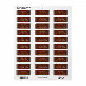Southern Comfort retouradreslabels Etiket (Full Sheet)
