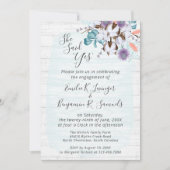 Southern Country Cotton Floral Verlovingsfeest Kaart (Voorkant)