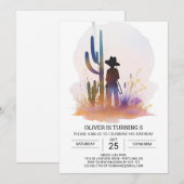 Southern Country Life Cowboy Verjaardag Kaart (Voorkant / Achterkant)