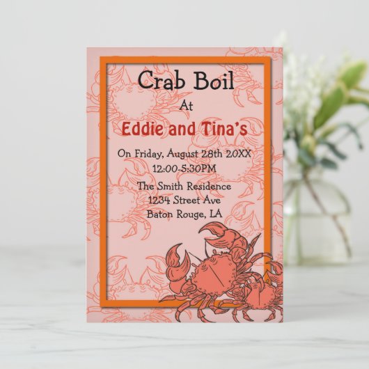 Southern Crab Boil Kaart (Staand voorkant)