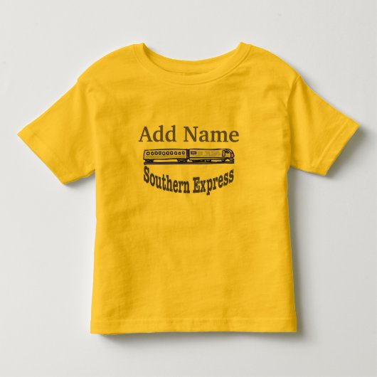 Southern Express Train naam toevoegen Kinder Shirts (Voorkant)