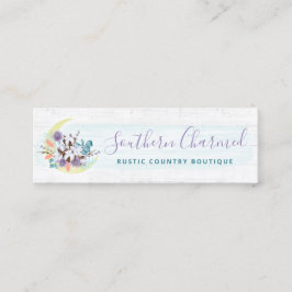 Southern Floral Cotton Moon & Wood Social Media Mini Visitekaartje