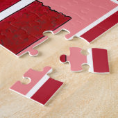 Southern Food Red Velvet Layer Cake Slice Bakkerij Legpuzzel (Zijkant)