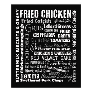 Southern Foods Foto Afdruk