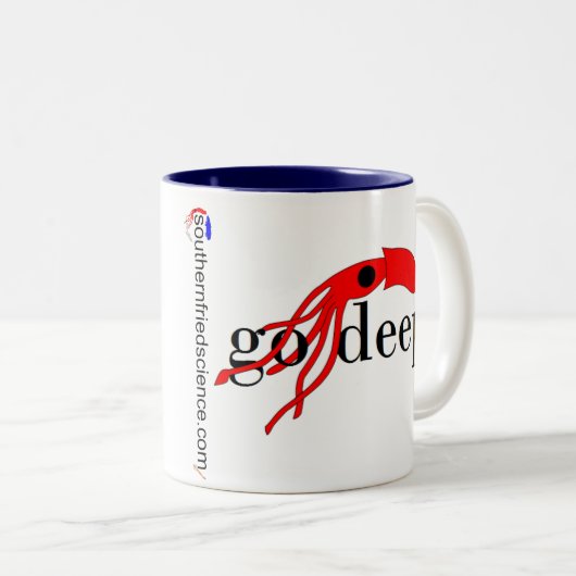 Southern Fried Science Go Deep Coffee Mok (Voorkant rechts)