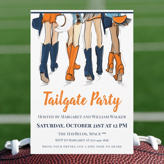 Southern Game Day Tailgate Vier stijlvolle dames Kaart