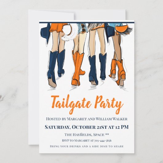 Southern Game Day Tailgate Vier stijlvolle dames Kaart (Voorkant)